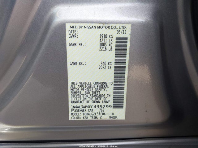 Nissan Altima 2.5 S