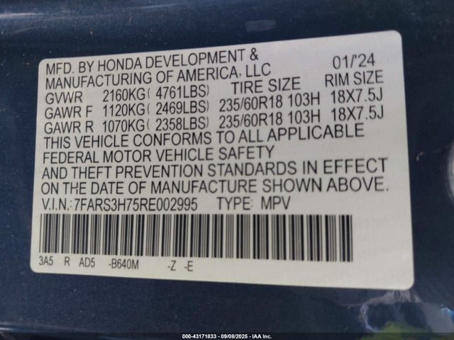 Honda CR-V Ex-l 2wd