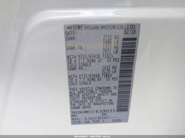 Nissan Pathfinder Sv
