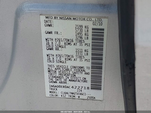 Nissan Frontier Se