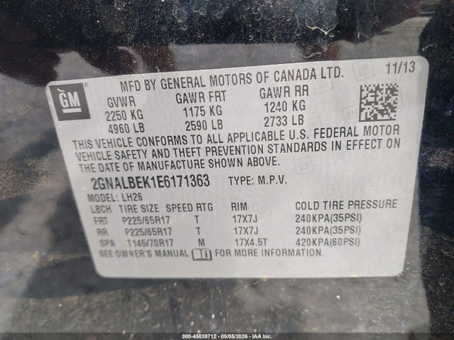 Chevrolet Equinox 1lt