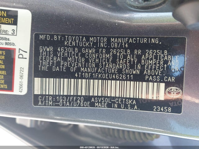 Toyota Camry Se