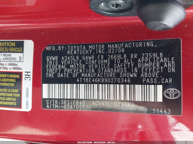Toyota Camry Le