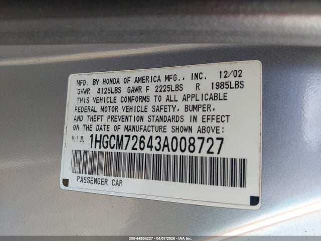 Honda Accord 2.4 Ex