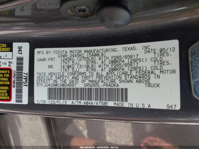 Toyota Tacoma Prerunner V6
