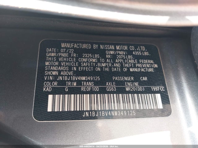 Nissan Rogue Sv Fwd Xtronic Cvt
