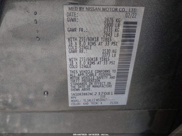 Nissan Pathfinder Sv 2wd