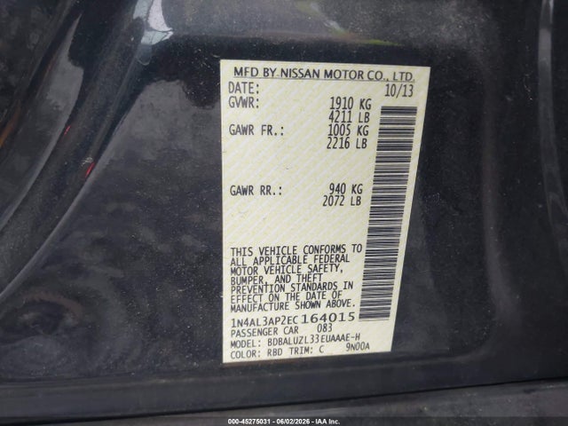 Nissan Altima 2.5 Sv