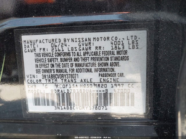 Nissan Sentra Sv Xtronic Cvt