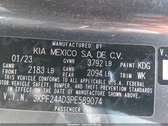 Kia Forte Lxs
