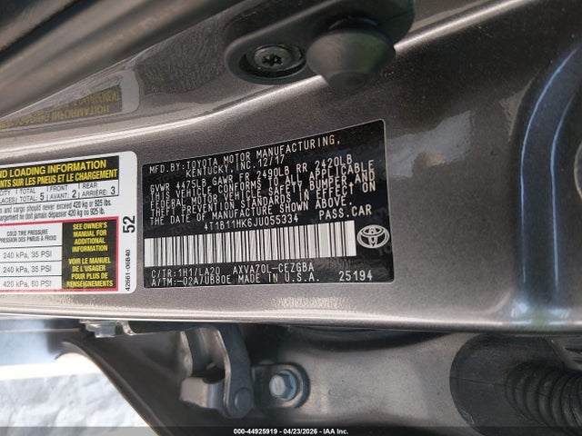 Toyota Camry Xle
