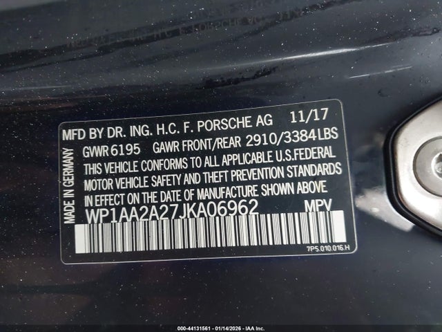 Porsche Cayenne Platinum Edition