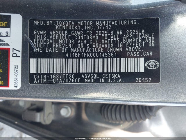 Toyota Camry Se