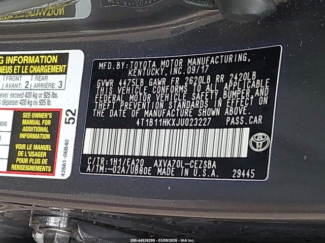 Toyota Camry Se