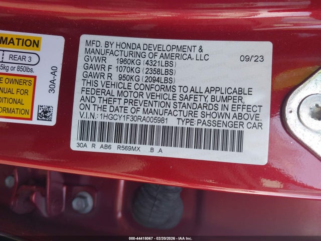 Honda Accord Ex