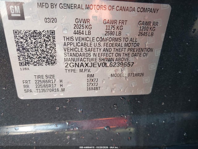 Chevrolet Equinox Fwd 2fl