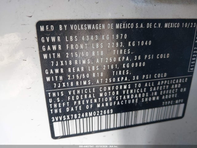 Volkswagen Taos 1.5t Se