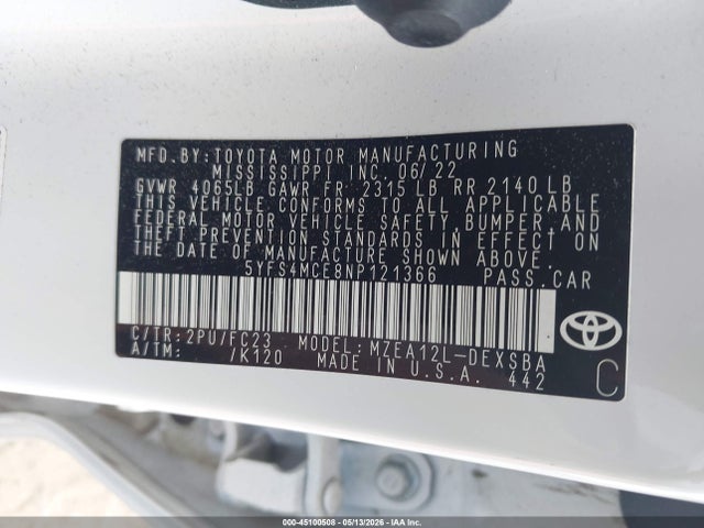 Toyota Corolla Se