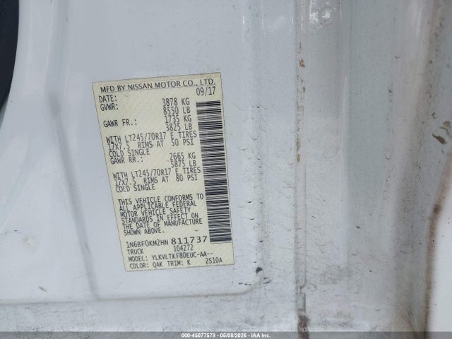 Nissan Nv Sv V6