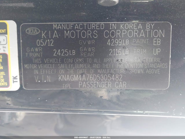 Kia Optima Lx