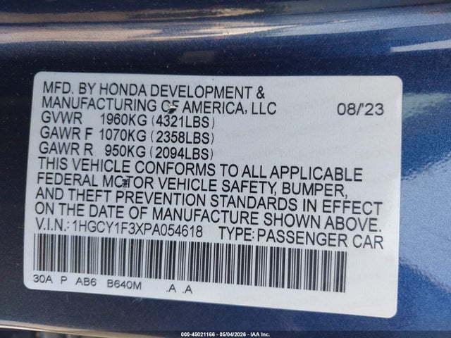 Honda Accord Ex