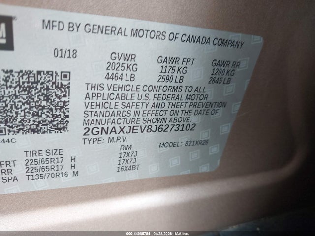 Chevrolet Equinox Lt