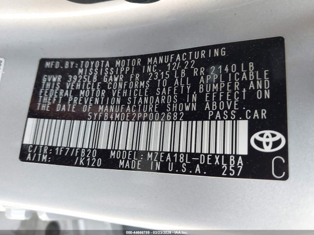 Toyota Corolla Le