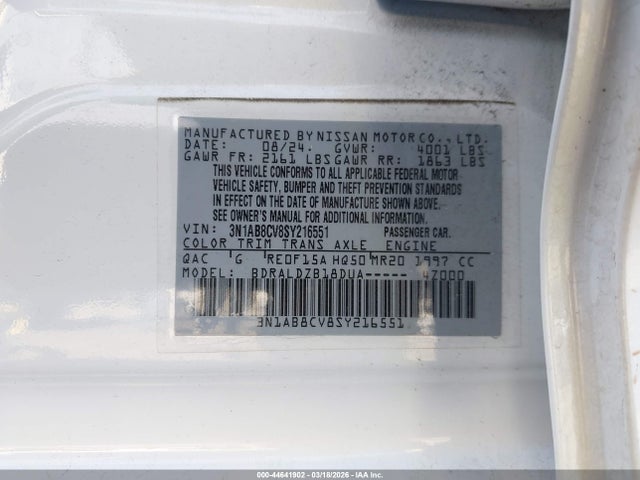 Nissan Sentra Sv