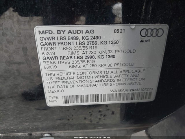 Audi Q5 Premium Plus 45 Tfsi Quattro S Tronic
