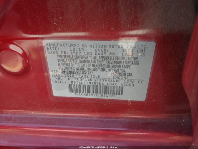 Nissan Versa Sv Xtronic Cvt