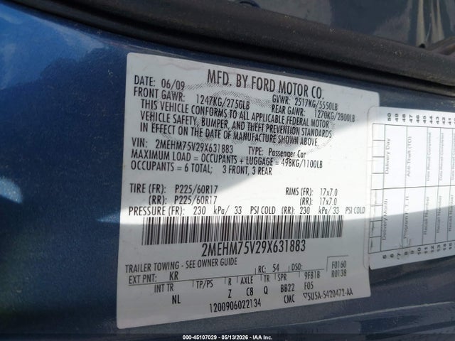 Mercury Grand Marquis Ls (fleet Only)