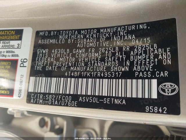 Toyota Camry Le