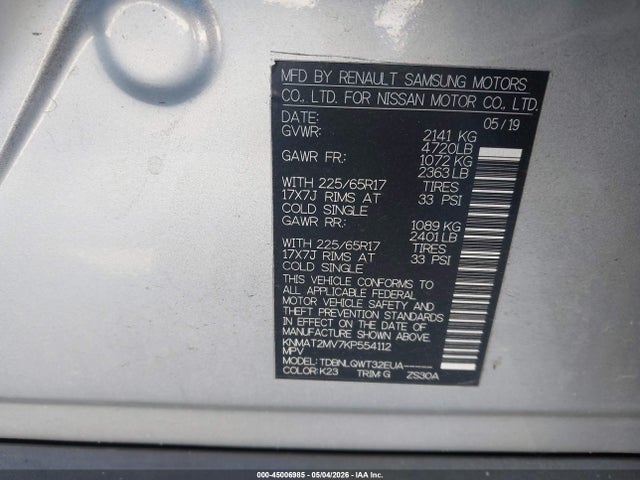 Nissan Rogue Sv