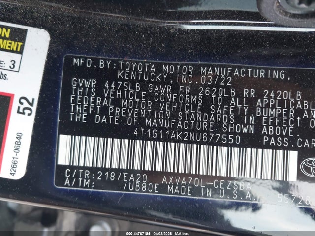 Toyota Camry Se