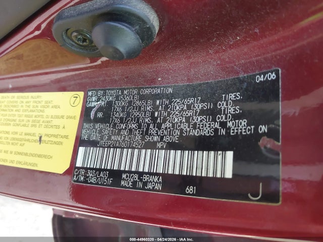 Toyota Highlander Limited V6