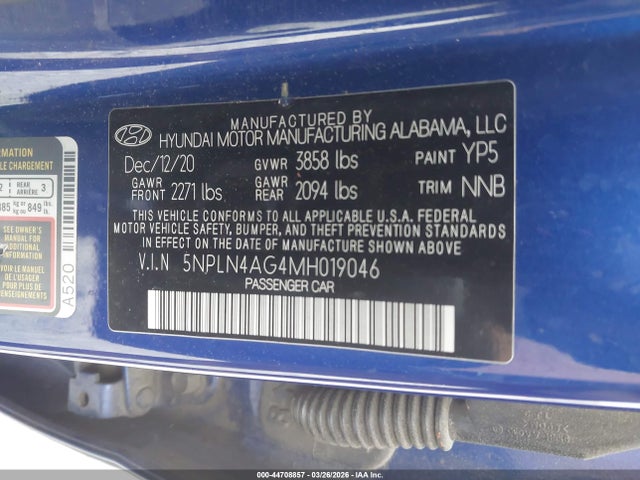 Hyundai ELANTRA Sel