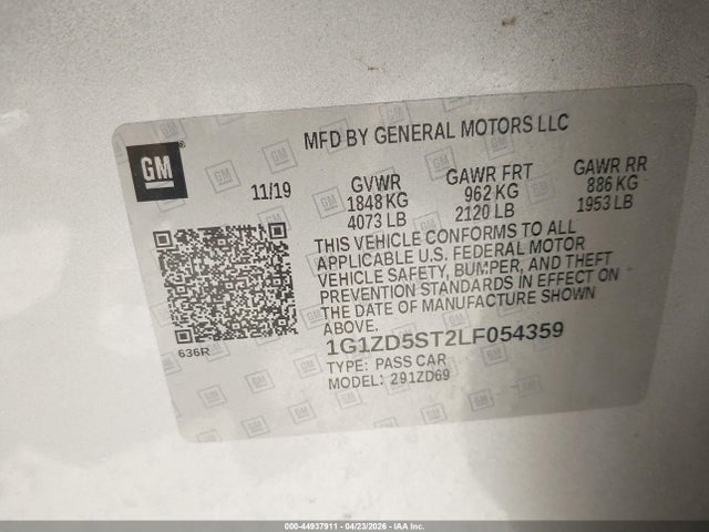 Chevrolet Malibu Fwd Lt