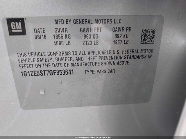 Chevrolet Malibu 1lt