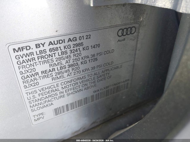 Audi Q7 Premium Plus 55 Tfsi Quattro Tiptronic