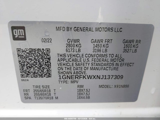 Chevrolet Traverse Fwd Ls