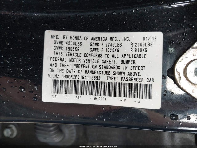 Honda Accord Lx