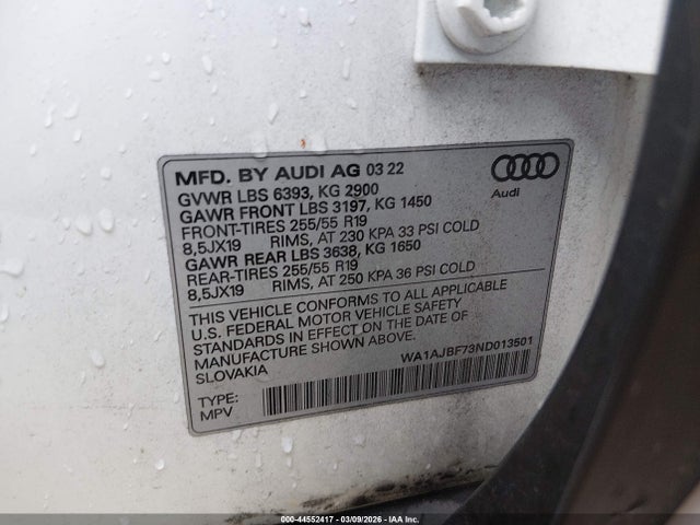Audi Q7 Premium 45 Tfsi Quattro Tiptronic