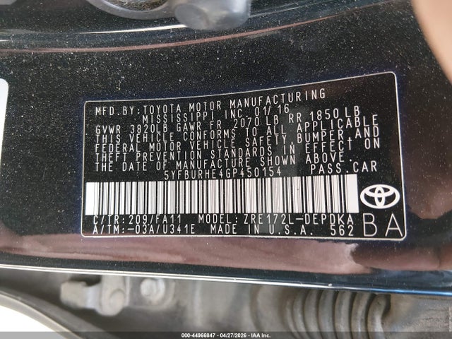 Toyota Corolla L