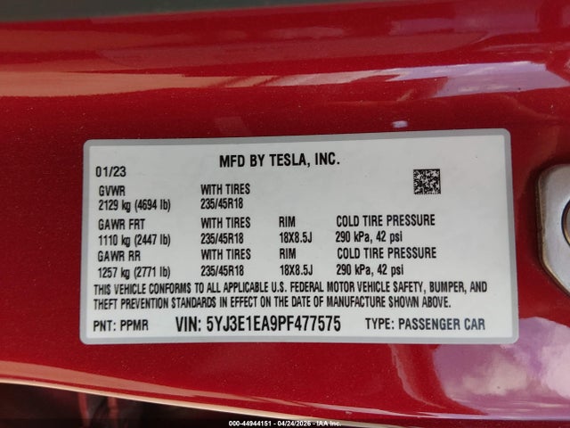 Tesla Model 3 Rear-wheel Drive
