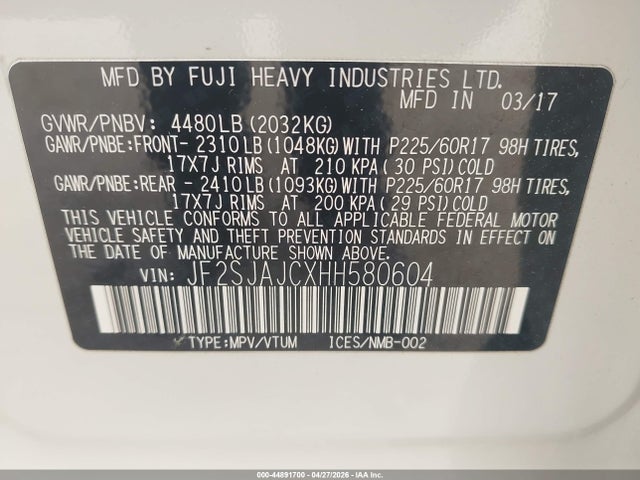 Subaru Forester 2.5i Limited