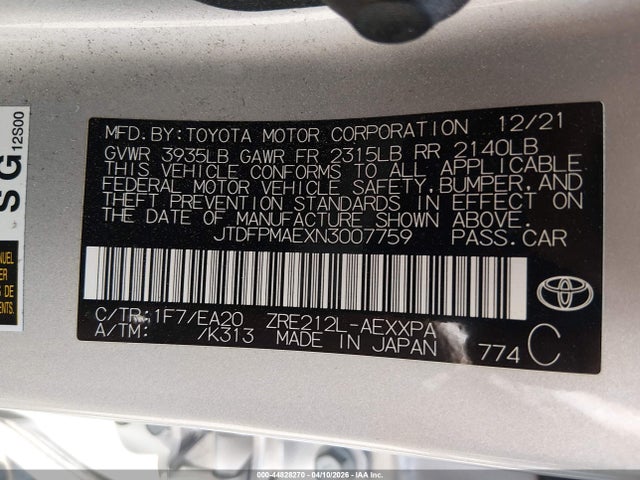 Toyota Corolla Xle