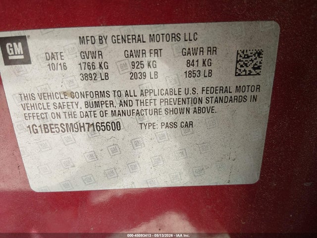 Chevrolet Cruze Lt Auto