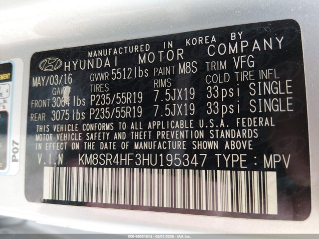 Hyundai SANTA FE Limited Ultimate
