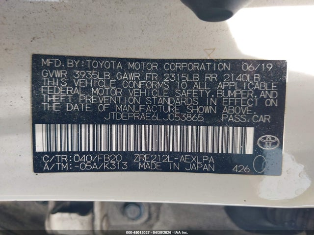 Toyota Corolla Le