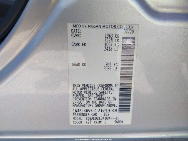 Nissan Altima S Fwd